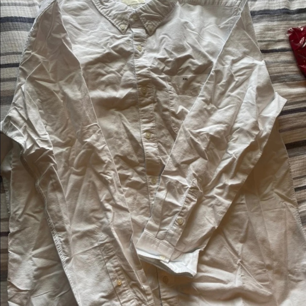 Xxl white American Eagle long sleeve button down shirts new in bag